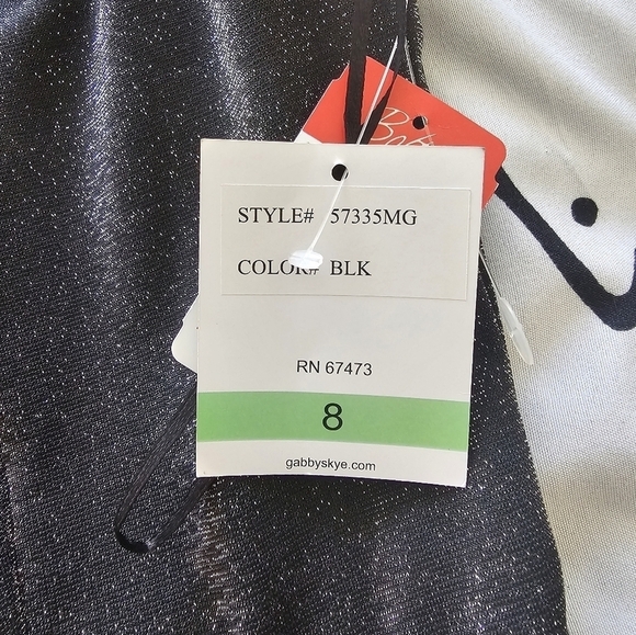 NWT Peplum Glitter Knit Dress, Gabby Skye - Picture 5 of 7